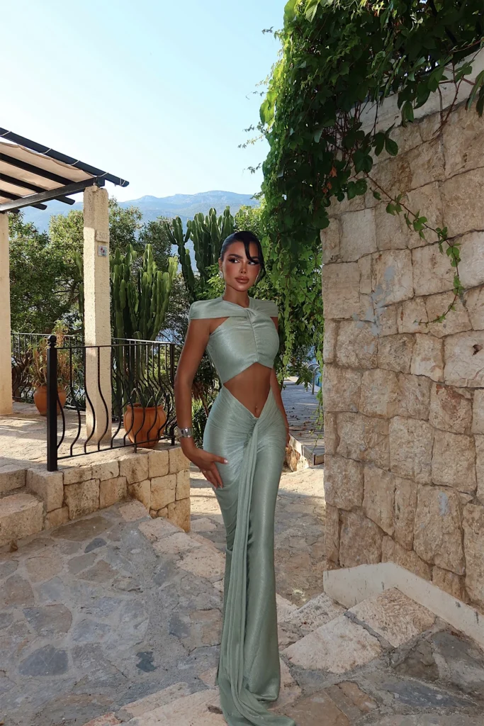 Aqua Green Long Dress